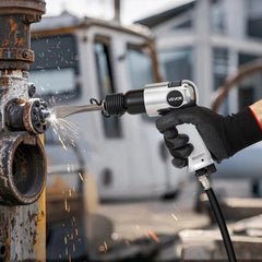 VEVOR Air Hammer, 4500BPM Pneumatic Hammer with 1.57-inch Stroke & 4PCS Chisels Round Shank, Lightweight & Compact Air