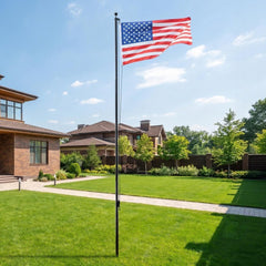 VEVOR Flag Pole, 20ft Heavy Duty Sectional Flagpole Kit for Outside House In Ground, Extra Thick Outdoor Aluminum