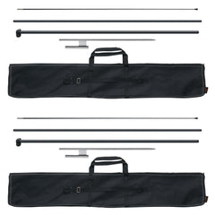 VEVOR Feather Flag Pole Kit, 2 Packs Swooper Flag Pole 12.7 ft, Sign Flag Poles for Business Advertising Flags Outdoor