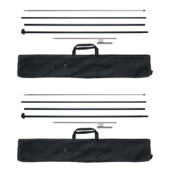 VEVOR Feather Flag Pole Kit, 2 Packs Swooper Flag Pole 16.3 ft, Sign Flag Poles for Business Advertising Flags Outdoor