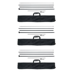 VEVOR Feather Flag Pole Kit, 3 Packs Swooper Flag Pole 16.3 ft, Sign Flag Poles for Business Advertising Flags Outdoor