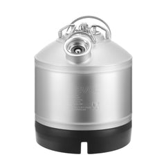 VEVOR Cleaning Keg, 1.75 Gallon/6.5L Keg Line Cleaning Kit with D Coupler Connection & Rubber Base, Beer Lines Cleaner