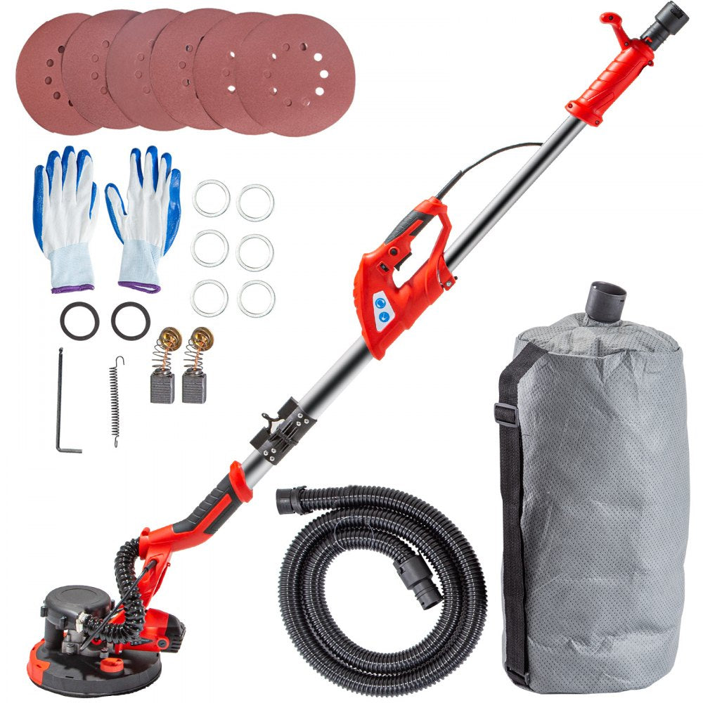 VEVOR Drywall Sander 850W Electric, Electric Sander Variable Speed 800-1750RPM, Drywall Sander Foldable Sheetrock
