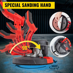 VEVOR Drywall Sander 850W Electric, Electric Sander Variable Speed 800-1750RPM, Drywall Sander Foldable Sheetrock