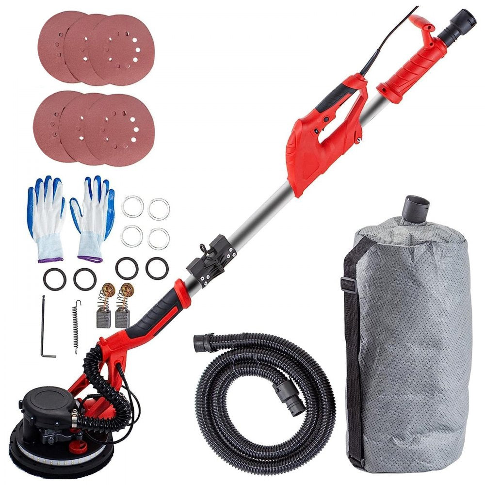 VEVOR Drywall Sander 850W, Electric Drywall Sander, Variable Speed 800-1750 RPM, Foldable Sheetrock Sander, with