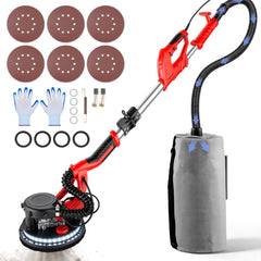VEVOR Drywall Sander 850W, Electric Drywall Sander, Variable Speed 800-1750 RPM, Foldable Sheetrock Sander, with