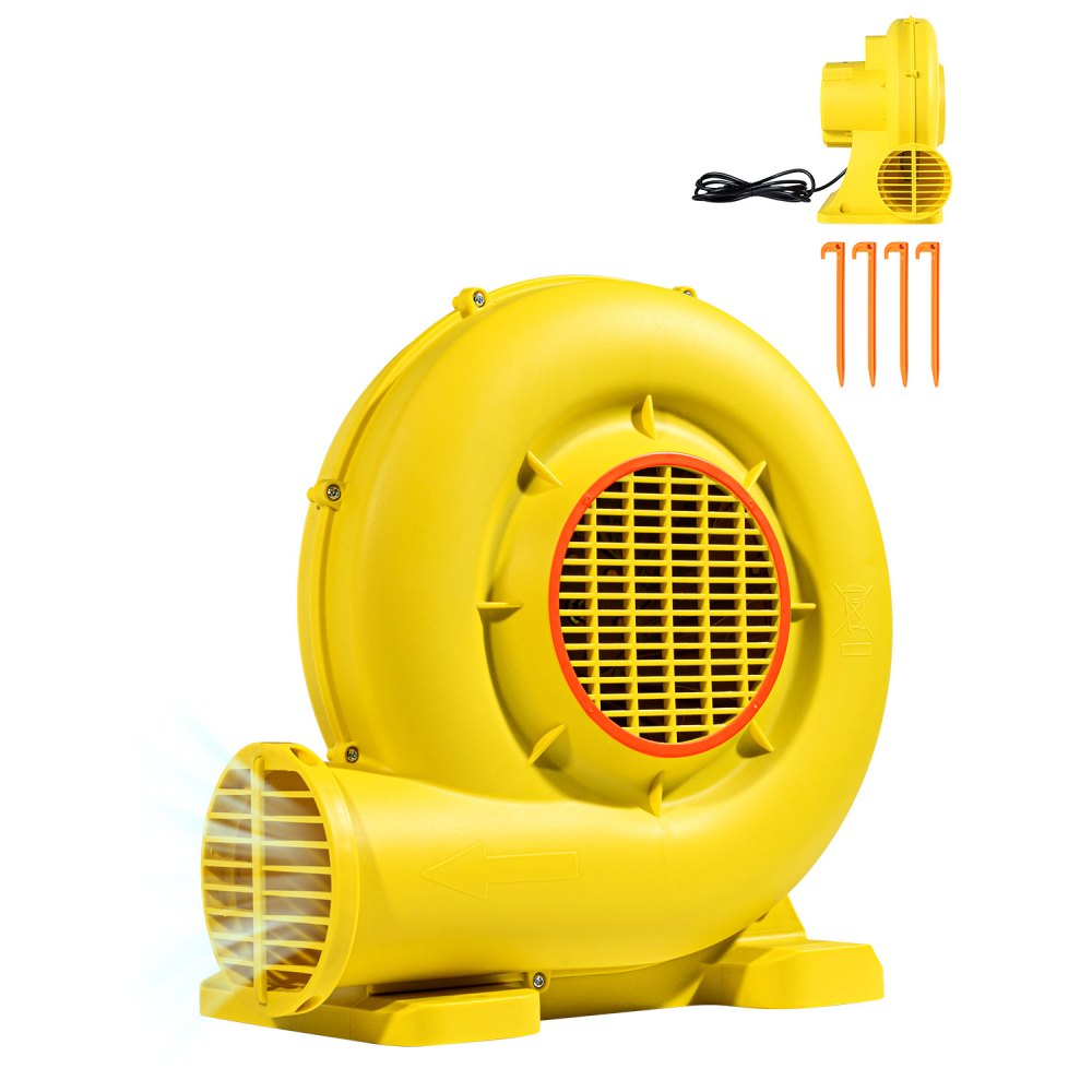 VEVOR Inflatable Blower, 380W&450W, 0.5 & 0.6 HP Bounce House Blower, Pump Commercial Air Blower for Inflatables
