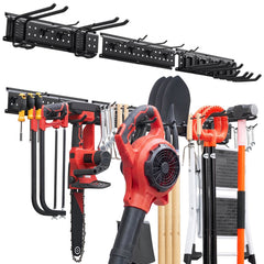VEVOR Garage Tool Organizer 49.5 Inch 600 lbs Wall Mount Garden Tool Rack, Heavy Duty Garage Hanging Storage Rack