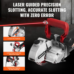 VEVOR Wall Chaser, 2500W 38 mm Cutting Width,Wall Groove Cutting Machine 34MM Cutting Depth,Wall Slotting Machine With