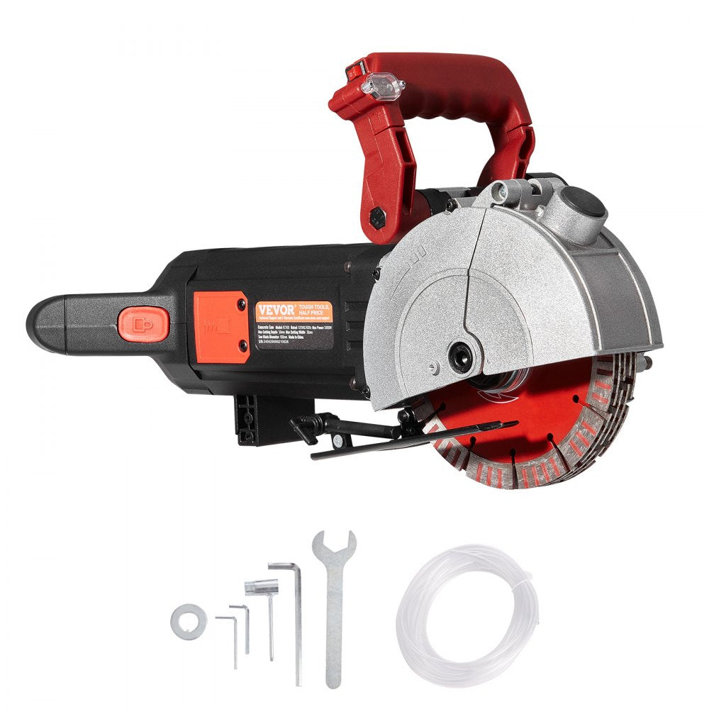 VEVOR Wall Chaser, 2500W 38mm/1.5" Cutting Width,Wall Groove Cutting Machine 52mm/2" Cutting Depth,Wall Slotting