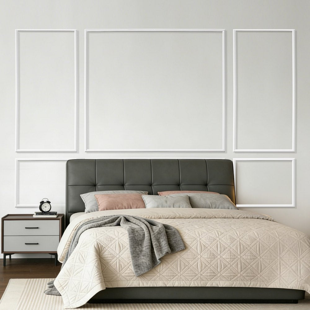 VEVOR Wall Molding 3 Pack, Wainscoting Panels Kit, Lightweight Paintable Polystyrene, Easy to Install Accent Wall Trim