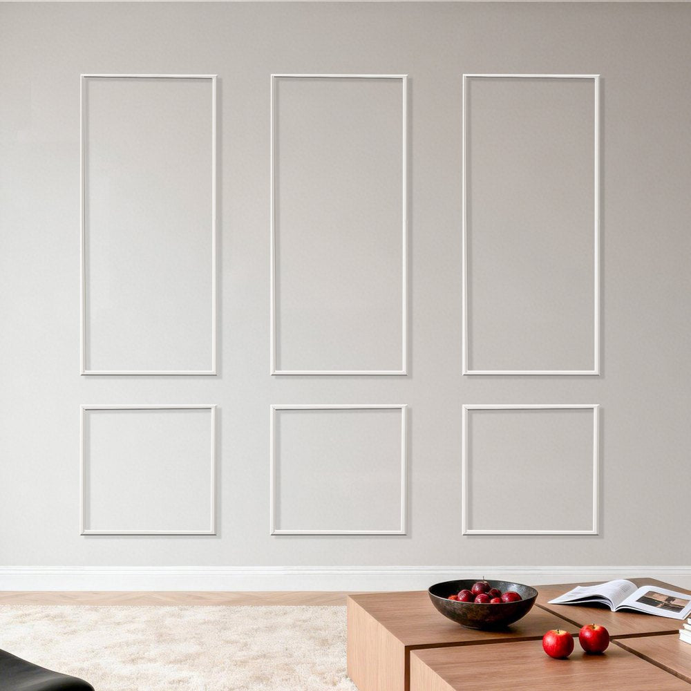 VEVOR Wall Molding 3 Pack, Wainscoting Panels Kit, Lightweight Paintable Polystyrene, Easy to Install, Waterproof