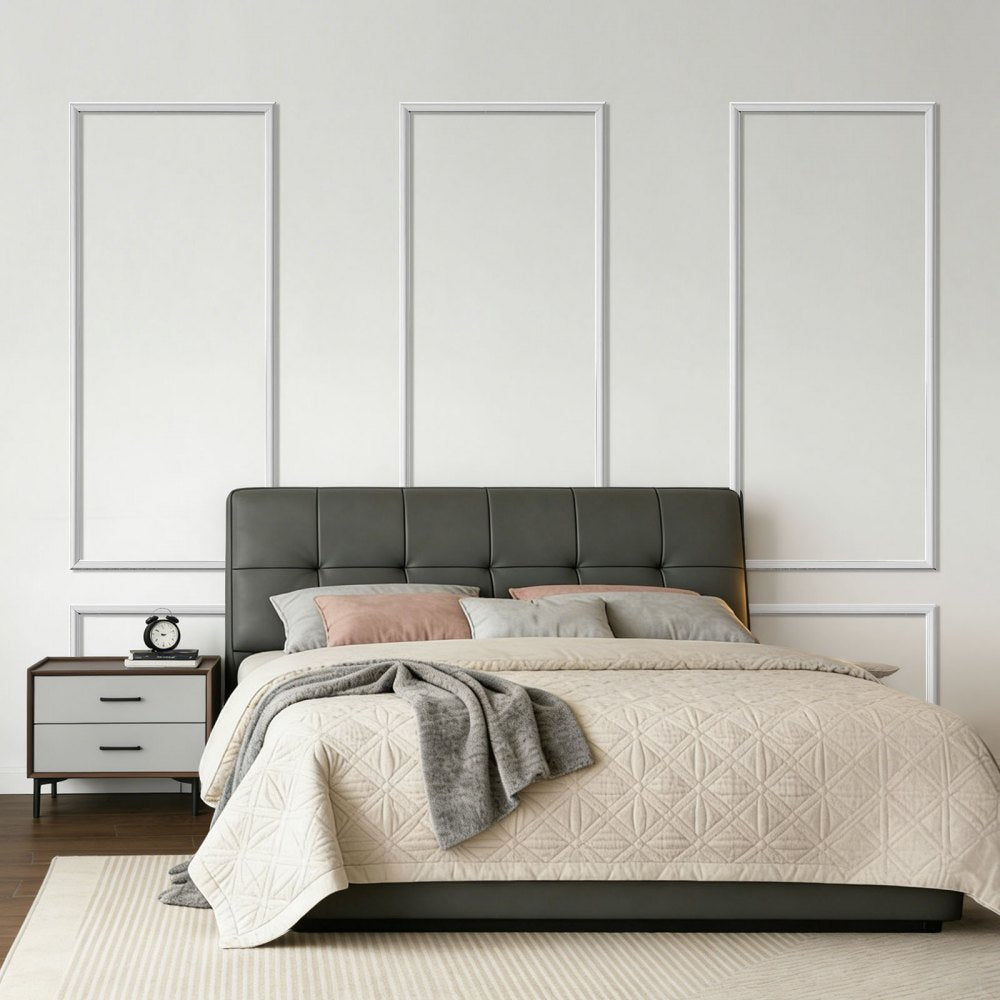 VEVOR Wall Molding 3 Pack, Wainscoting Panels Kit, Lightweight Paintable Polystyrene, Easy to Install, Waterproof