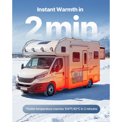 VEVOR Diesel Heater, 8KW, DC 12V/24V, All in One Portable Diesel Air Heater with Remote Control and LCD Screen, Fast