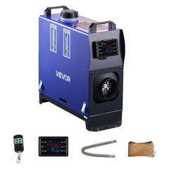 VEVOR Diesel Heater, 8KW, DC 12V/24V, All in One Portable Diesel Air Heater with Remote Control and LCD Screen, Fast