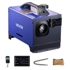 VEVOR Diesel Heater, 8KW, DC 12V/24V, All in One Portable Diesel Air Heater with Remote Control and LCD Display, Fast