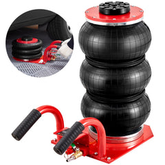 VEVOR Air Jack, 3 Ton/6600 lbs Triple Bag Air Jack, Airbag Jack with Six Steel Pipes, Lift up to 17.7 inch/450 mm, 3-5