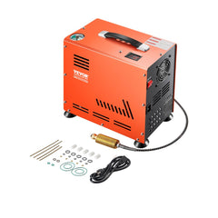 VEVOR PCP Air Compressor, 800W Dual-Cylinder PCP Airgun Compressor 4500PSI/30Mpa with Built-in Fan Cooling System