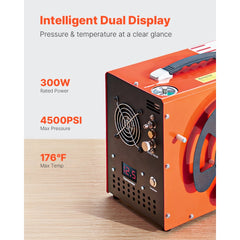 VEVOR PCP Air Compressor, 4500PSI/30Mpa PCP Airgun Compressor with Built-in Converter & Fan Cooling System, Auto Stop