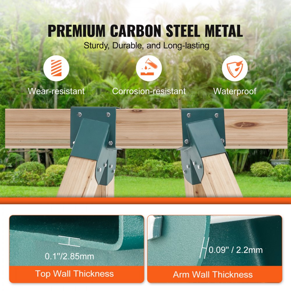 VEVOR A-Frame Middle Swing Set Brackets, Heavy Duty Carbon Steel Swing with Mounting Hardware, DIY Swing Bracket Swing
