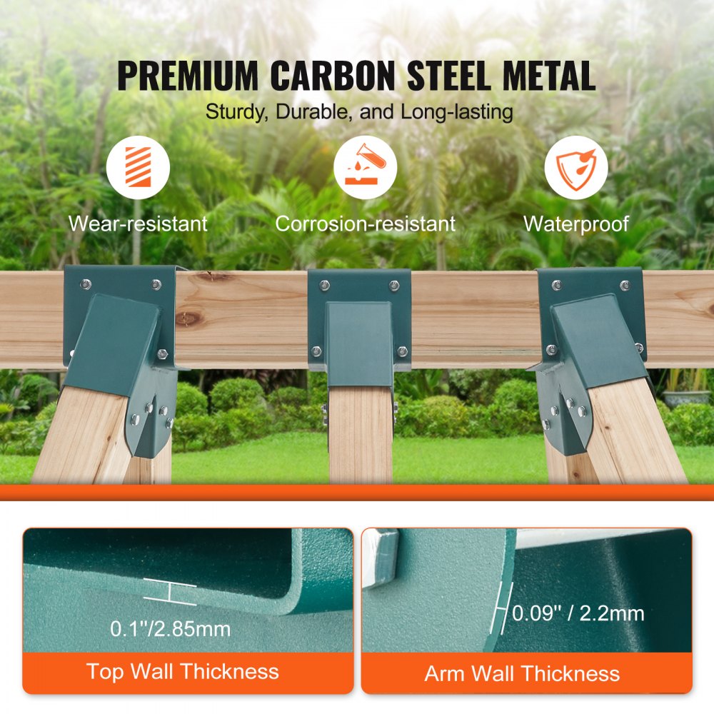 VEVOR A-Frame Middle Swing Set Brackets, Heavy Duty Carbon Steel Swing Set Hardware with Mounting Hardware, DIY Swing