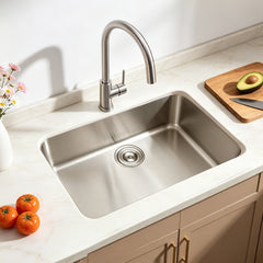 VEVOR 30-inch Kitchen Undermount Single Bowl Sinks, Stainless Steel Drop-In Farmhouse Basin with Accessories, Household