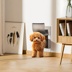 VEVOR Pet Door, 14.25" x 21.1" Metal Frame with Lock and 3-Flap System, Weatherproof Doggy Door, Easy to Install in