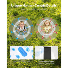 VEVOR Inflatable Bumper Balls 2-Pack, 4FT/1.2M Body Sumo Zorb Balls for Teen & Adult, 0.8mm Thick PVC Human Hamster