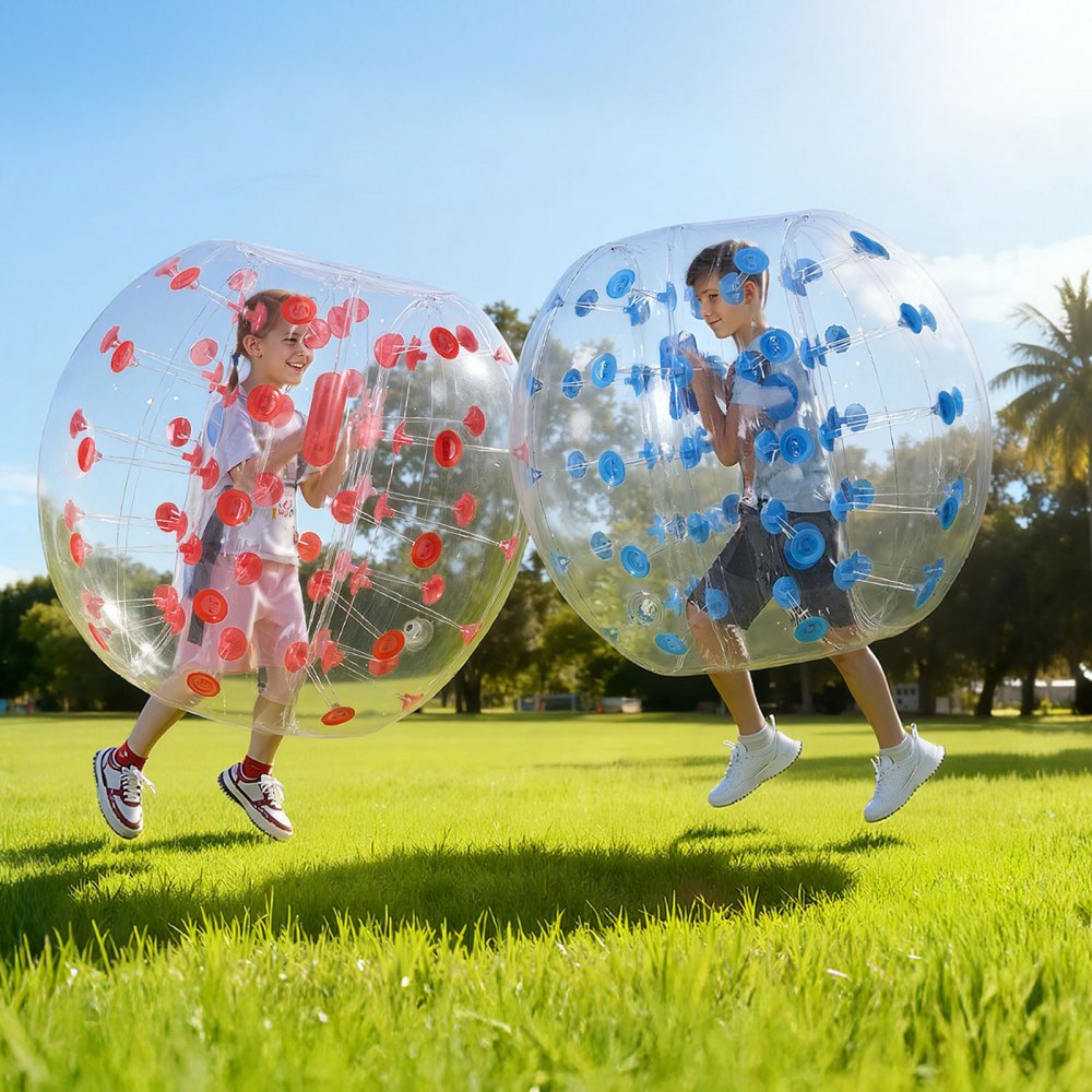 VEVOR Inflatable Bumper Balls 2-Pack, 4FT/1.2M Body Sumo Zorb Balls for Teen & Adult, 0.8mm Thick PVC Human Hamster
