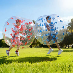 VEVOR Inflatable Bumper Balls 2-Pack, 4FT/1.2M Body Sumo Zorb Balls for Teen & Adult, 0.8mm Thick PVC Human Hamster