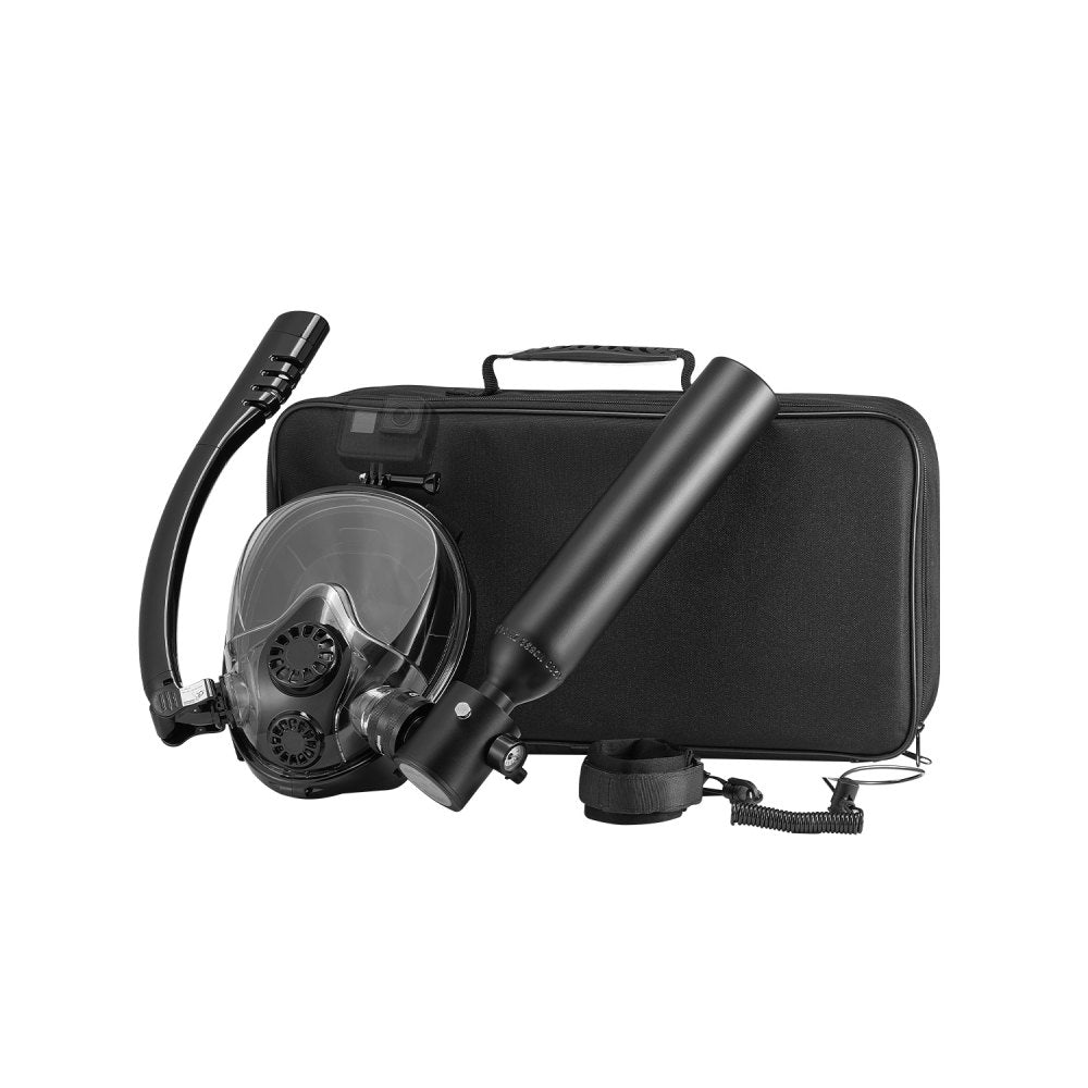 VEVOR Scuba Tank, 0.5L Portable Scuba Diving Tank, Diving Oxygen Cylinder Supports 5-10 Minutes Underwater Breathing
