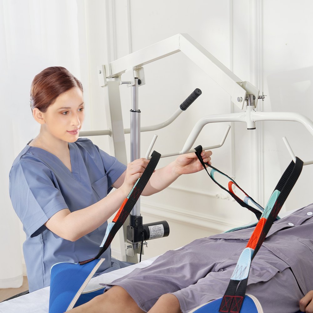 VEVOR Universal Full Body Patient Lift Sling - Medium, Patient Lift Medical Sling for Easy Transfer and Bathing