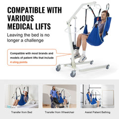 VEVOR Universal Full Body Patient Lift Sling -Small, Patient Lift Medical Sling for Easy Transfer and Bathing