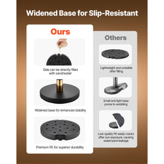 VEVOR Stanchion Post, 6 Pcs Crowd Control Barrier Set with Red Carpet, 4 Red Velvet Ropes, Stainless Steel Gold