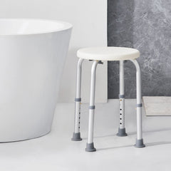 VEVOR Shower Chair for Inside Shower, Adjustable Height Shower Stool, Non-Slip Bench Bathtub Seat Stool for Elderly