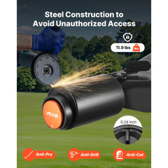 VEVOR Trailer Lock, Fits 2 & 2-5/16-Inch Bulldog Trailer Couplers, Heavy Duty Hitch Lock with 3 Keys Secures Security
