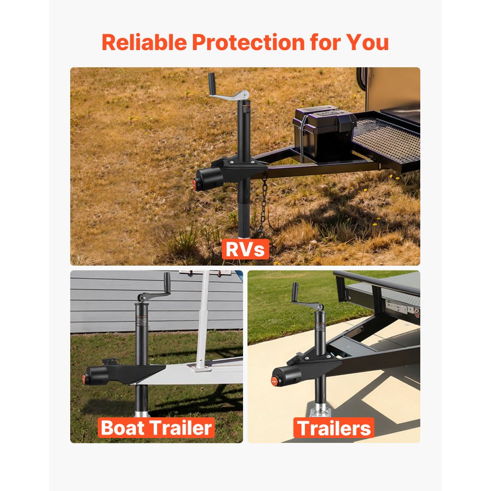 VEVOR Trailer Lock, Fits 2-5/16-Inch Airstream Couplers, Heavy Duty Hitch Lock with 3 Keys Secures Security Chains