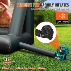 VEVOR Inflatable Movie Screen 20FT Inflatable Projector Screen for outside with 350W Air Blower Inflatable Screen