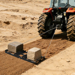 VEVOR Drag Harrow, 48 x 20 in, Tow-Behind Driveway Grader with Adjustable Width & 50lbs Load Capacity, Heavy Duty Lawn