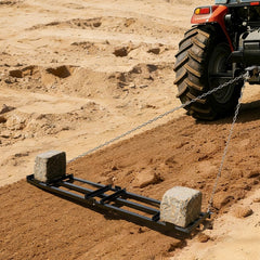 VEVOR Drag Harrow, 96 x 20 in, Tow-Behind Driveway Grader with Adjustable Width & 50lbs Load Capacity, Heavy Duty Lawn