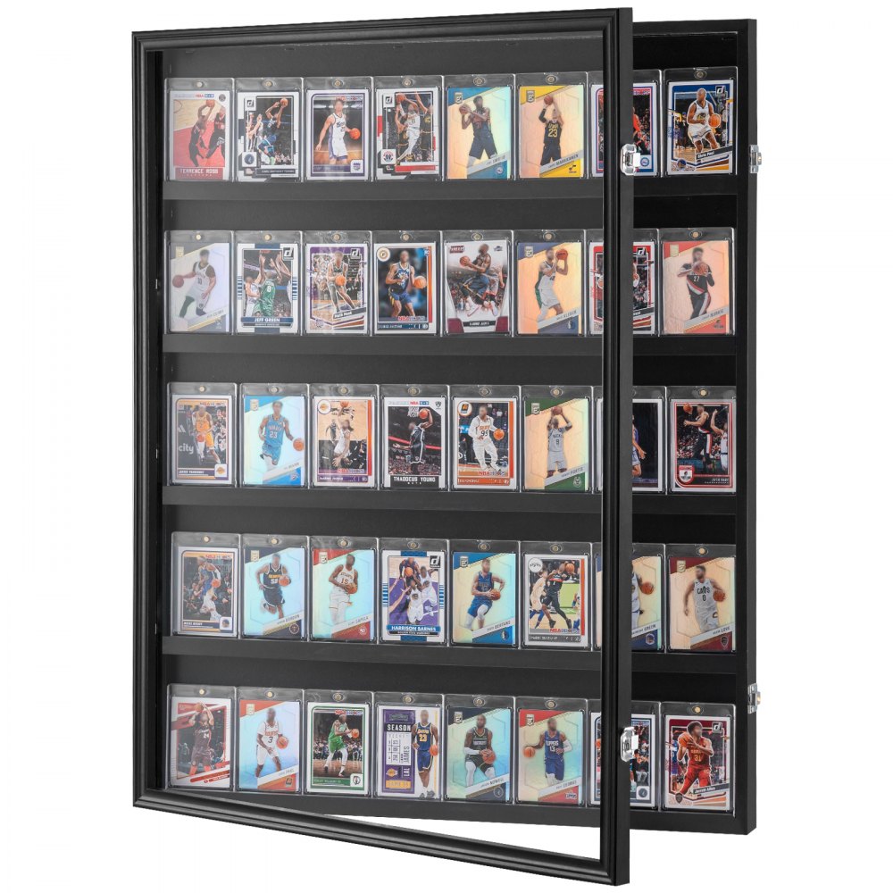 VEVOR 35 Graded Sports Card Display Case, 24.3x30.5x2.1 in, Baseball Card Display Frame with 98% UV Protection Clear