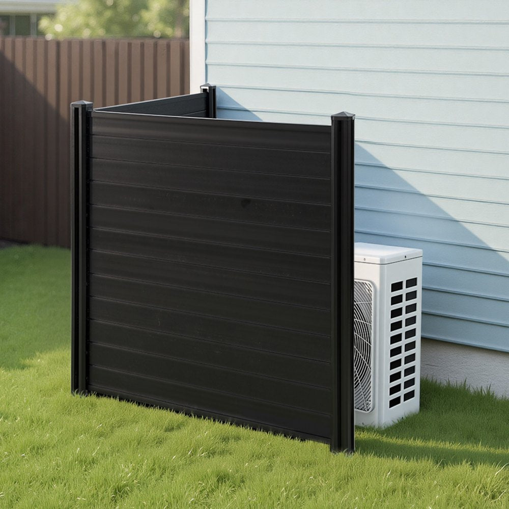 VEVOR 2 Panels Outdoor Privacy Screen, 48 x 48 in Air Conditioner Fence with 27.6 in Ground Stakes, Pool Equipment