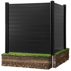VEVOR 2 Panels Outdoor Privacy Screen, 48 x 48 in Air Conditioner Fence with 27.6 in Ground Stakes, Pool Equipment