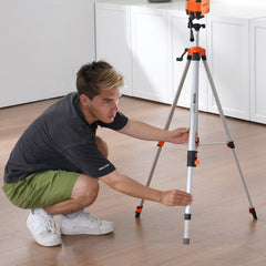 VEVOR Laser Level Tripod, ¼ x 20 Thread Mount, 27.36-68.11 inch Height Adjustment with Integrated Level Bubble