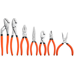 VEVOR Pliers Set 7-Piece Utility Set Polished Carbon Steel Jaw Hand Tools, For DIY & Home Use, 8" Groove Joint, 7"