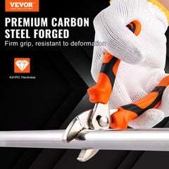 VEVOR 8-Piece Pliers Set, High Carbon Steel, 12"/10"/8" Groove Joint Pliers, 8" Linesman's Pliers, 6" Slip Joint