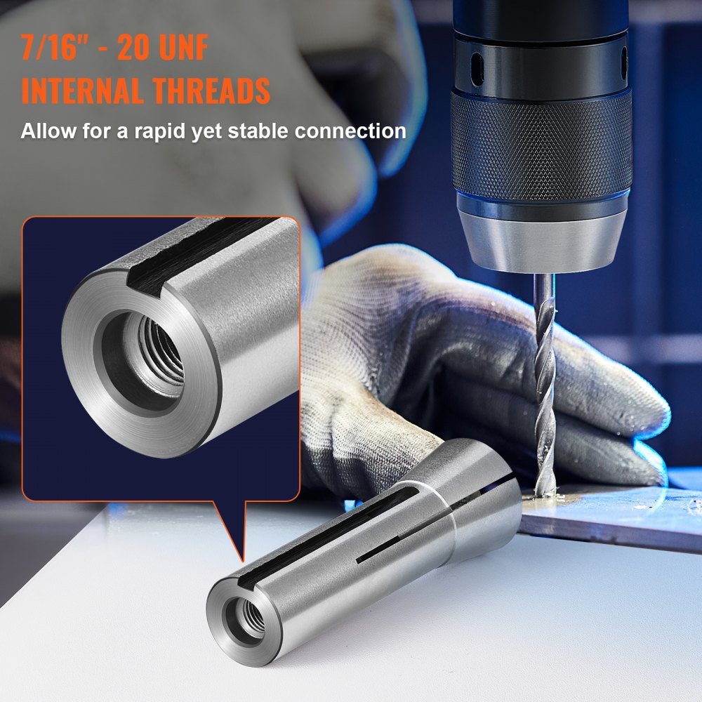 VEVOR 13 pcs Precision R8 Collet Set, 1/8'' - 7/8'', 45# Mill Collet Chuck 0.0012"/30μm TIR with 13 Labeled Storage