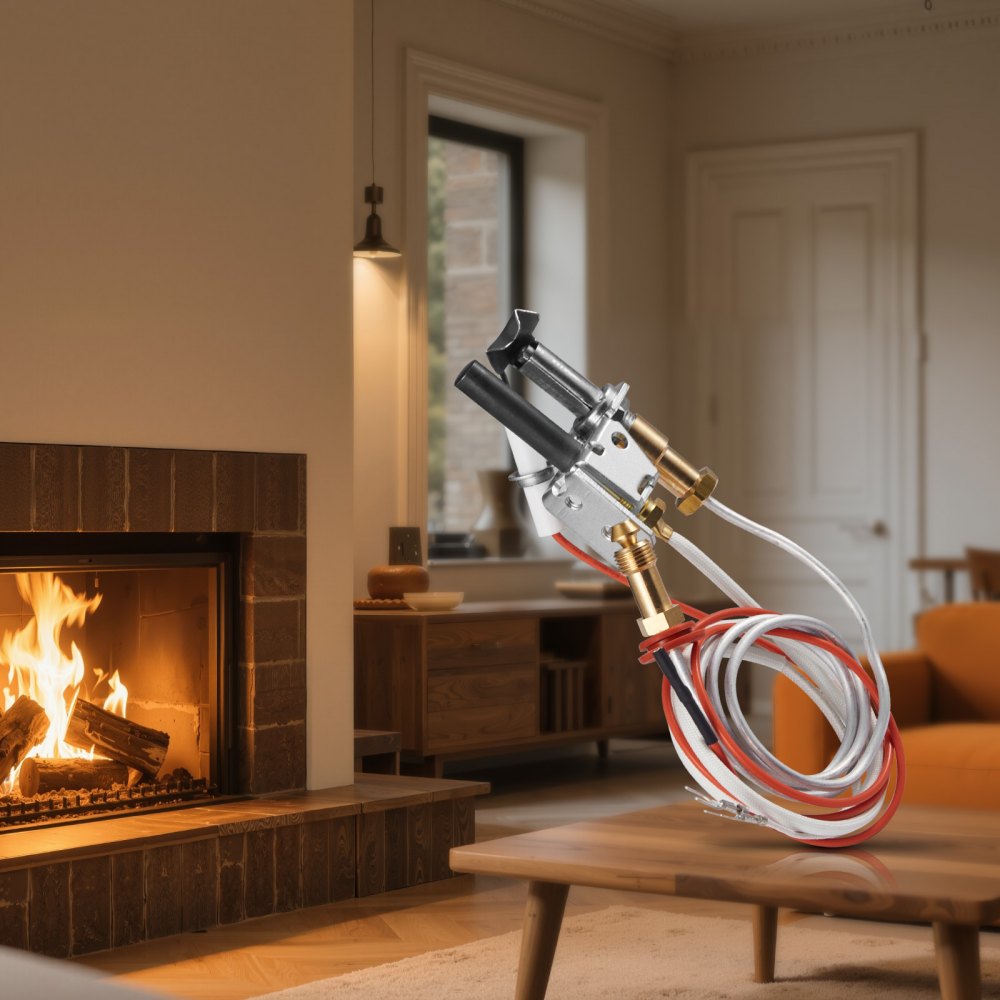 VEVOR Gas Pilot Assembly, OE 446-512A, HSRV 446-512A, SRV 446-512A Fireplace Gas Pilot Assembly Kit, Natural Gas