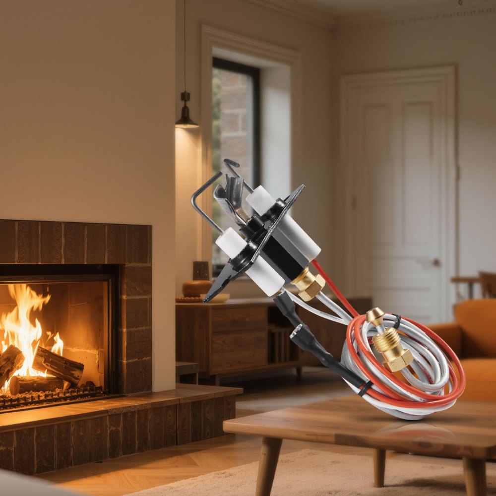 VEVOR Gas Pilot Assembly, OE 2090-012, 2198-012, SRV2090-012 Fireplace Gas Pilot Assembly, Natural Gas Ignition