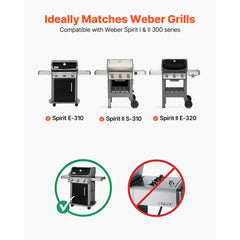VEVOR Flavorizer Bars, 15 inch Grill Replacement Part, for Weber Spirit I & II 300 Series Grills, Including Spirit